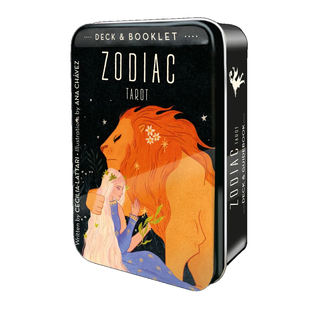 Zodiac Tarot in a tin | Зодіакальне Таро (у жерстяній коробочці) - уценка 117138 фото