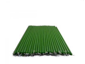 Свечи зеленые тонкие (набор 25 штук) 17545 фото
