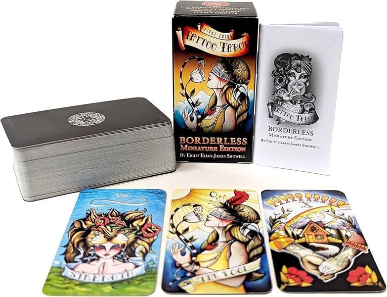 Таро Тату &laquo;Восемь монет&raquo; безрамочная мини | Eight Coins Tattoo Tarot borderless mini 8783 фото