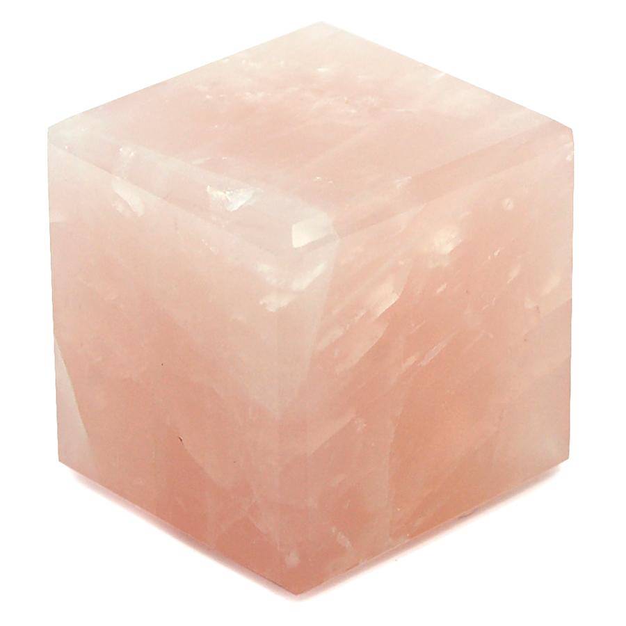 Куб из розового кварца